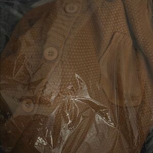 Women's Brown Knit Jacket